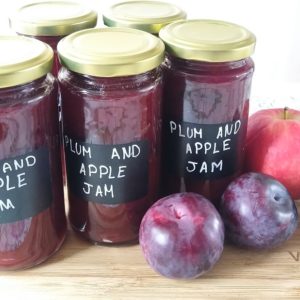 Plum and apple jam